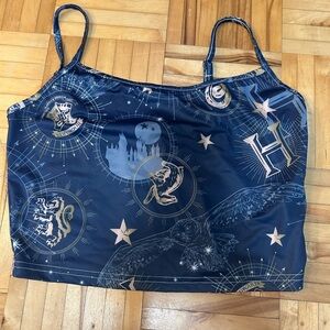 Warner Bros. Navy and Light Blue Harry Potter Printed Tank